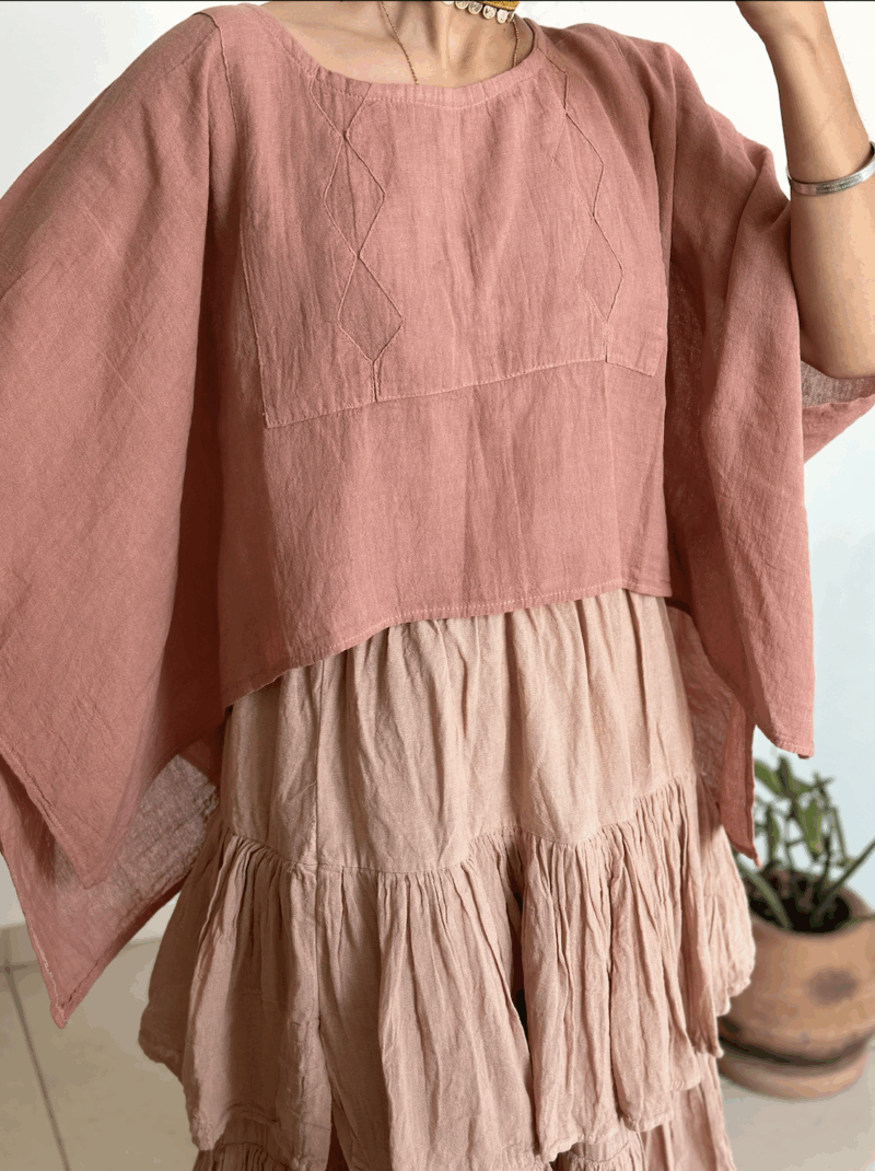 Blusa Arrecife Palo de Rosa